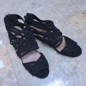NWB Anthropologie Daniblack Open Toed Wedges 6.5M